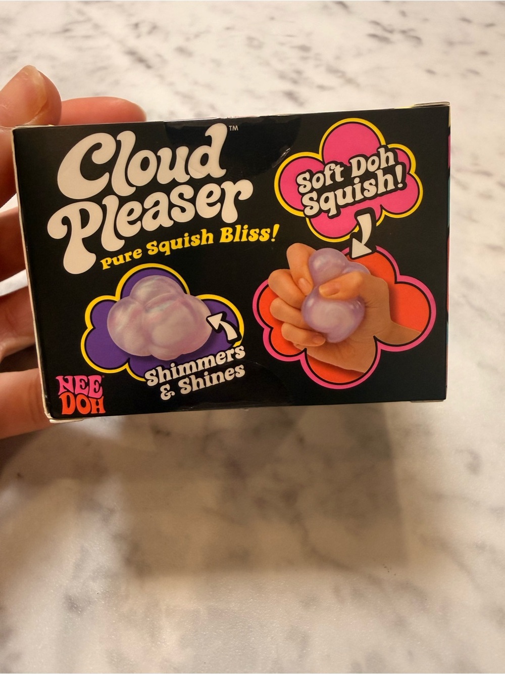 New In Box Never Opened NeeDoh Cloud Pleaser Soft Doh Squish - Iridescent Purple - Picture 5 of 5